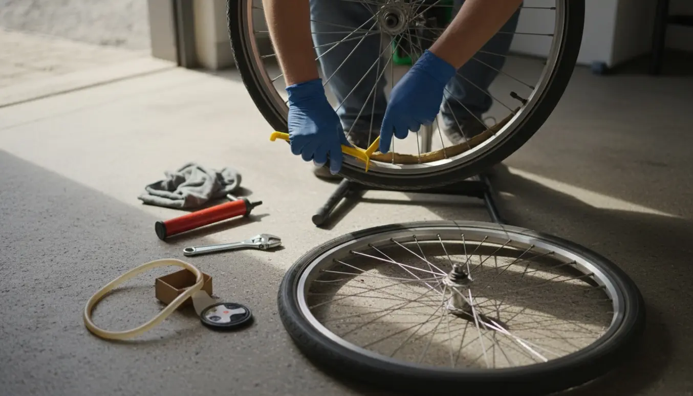 2 nye dæk og slanger monteret på din cykel  -   FOR + BAG