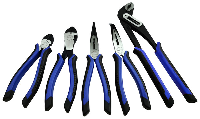 BATO tangsæt med softgrip, 5 dele