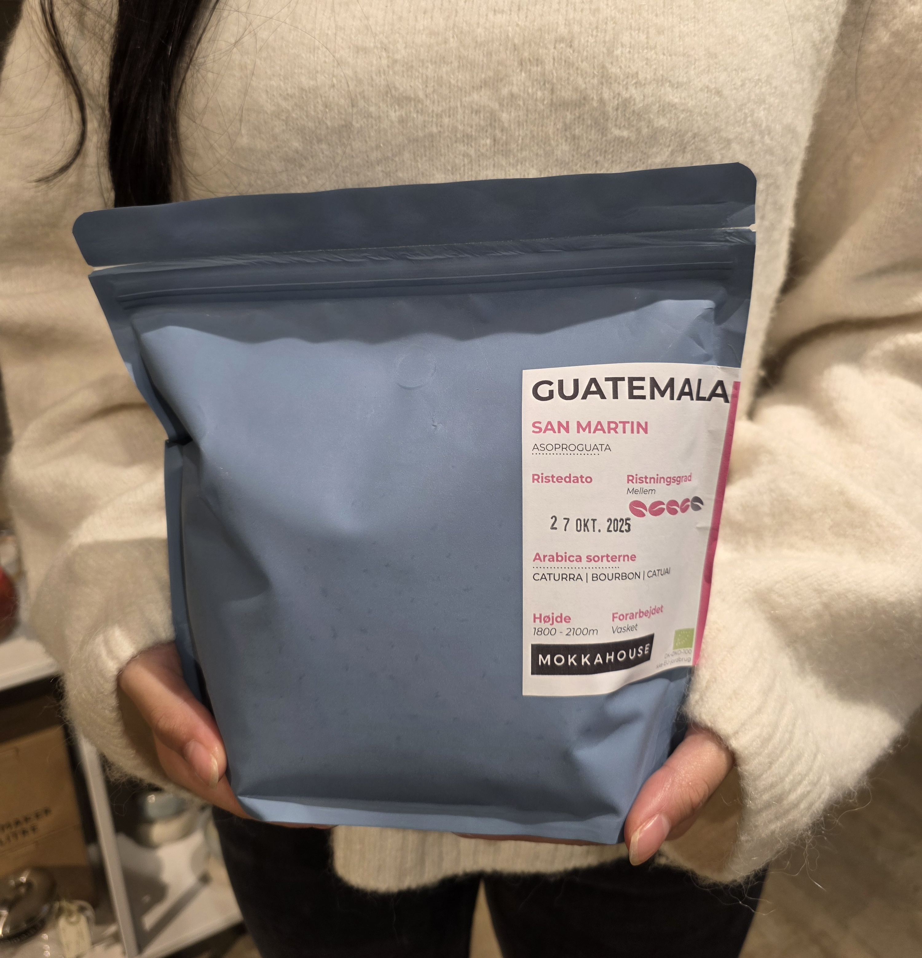 Frisk Ristet Økologiske kaffe Bønner fra Guatemala 600 g