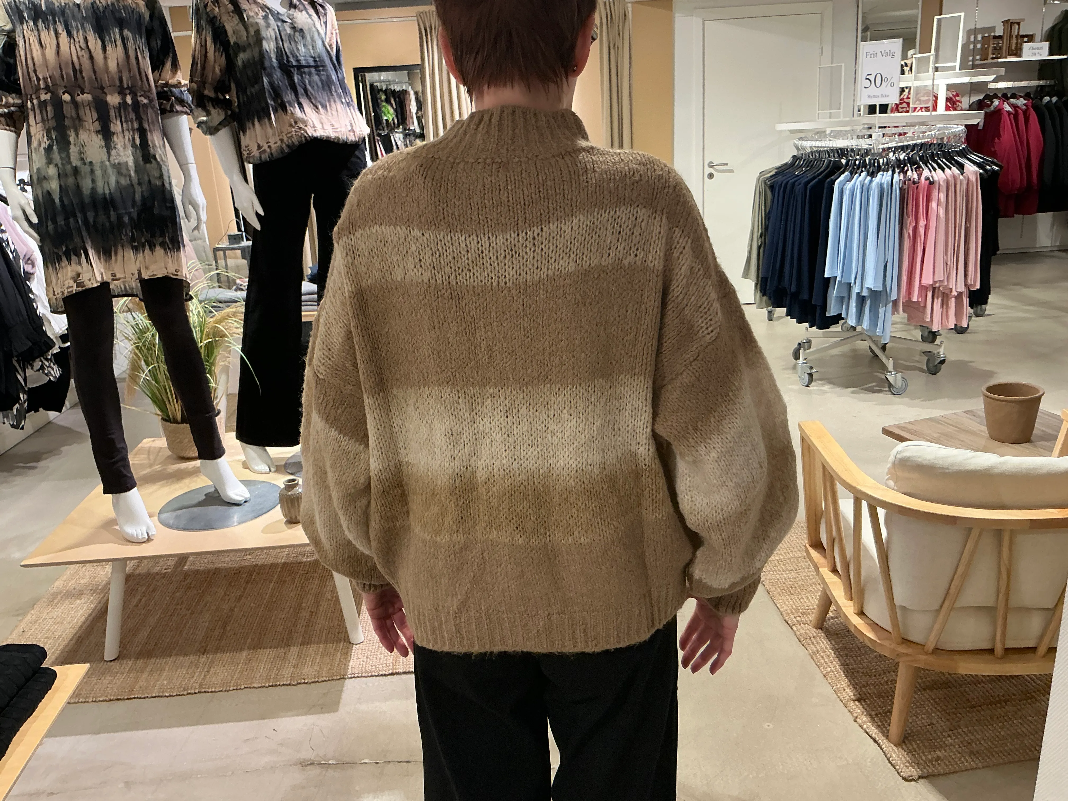 Striksweater str L/XL