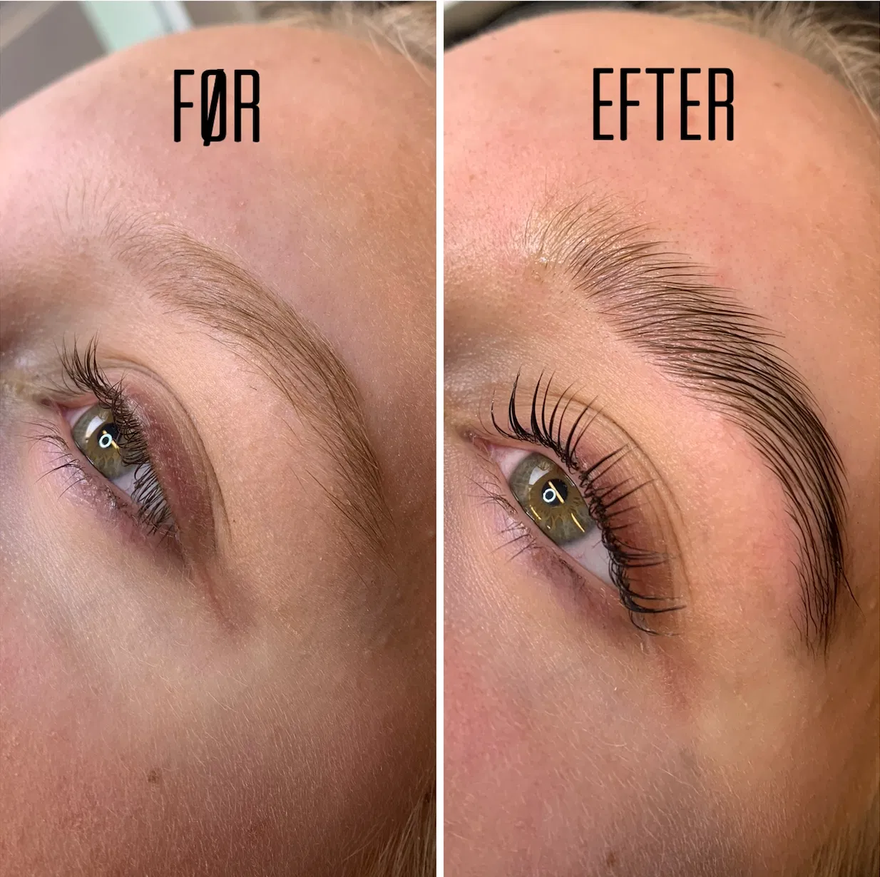 Lashlift + farve bryn og vipper