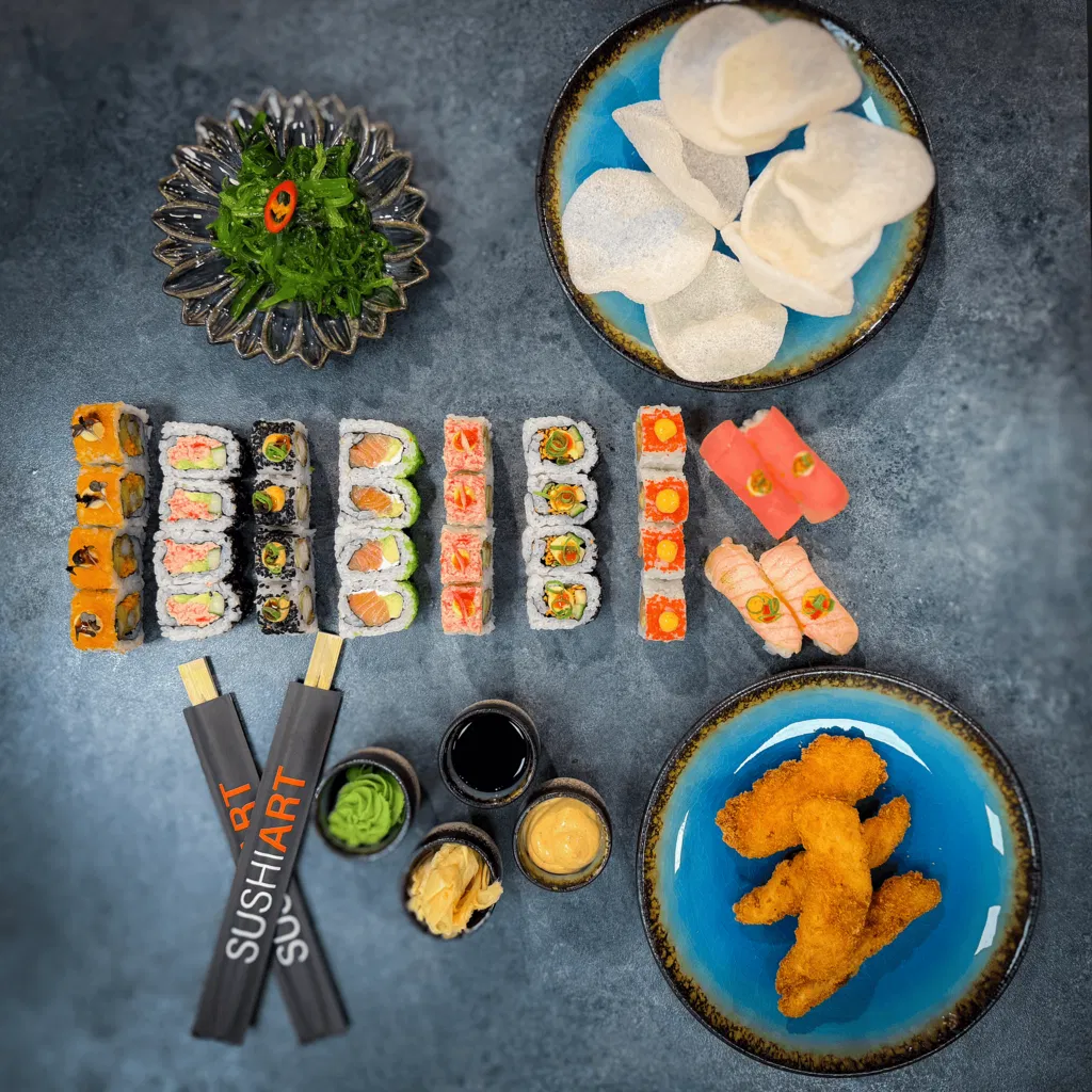 SushiArt eksklusiv box  (32 stk. sushi + sides)