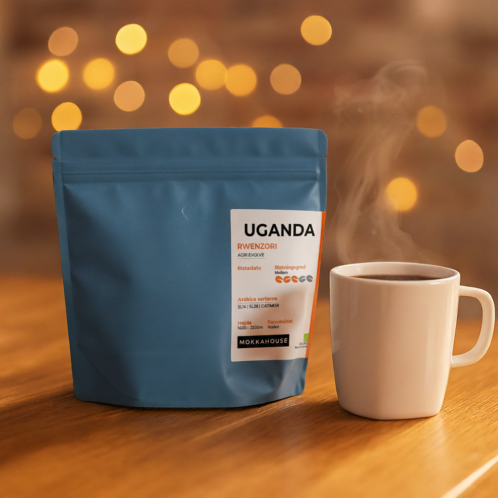 600g Friskristet Økologisk Uganda Kaffe